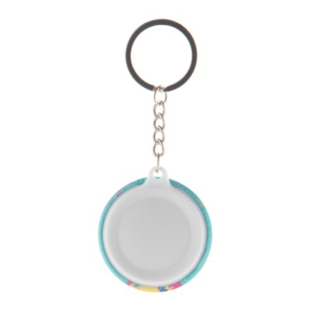 KeyBadge RPET Mini pin button keyring (AP716722) KeyBadge RPET Mini pin button keyring (AP716722)
