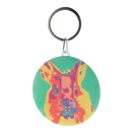 KeyBadge RPET Maxi pin button keyring (AP716723)