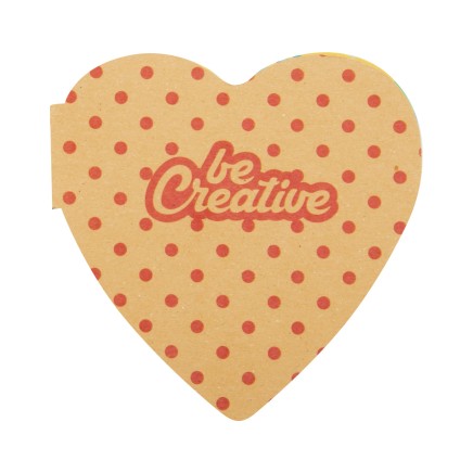CreaStick Heart Eco custom sticky notepad (AP716764)