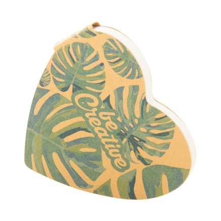 CreaStick Heart Eco custom sticky notepad (AP716764)