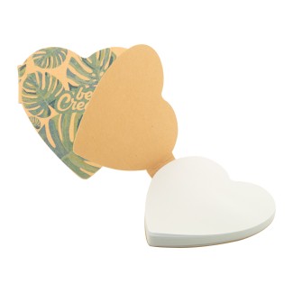 CreaStick Heart Eco custom sticky notepad (AP716764)