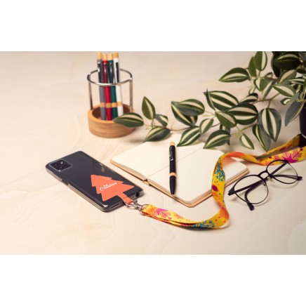 Subyard Mobile Xmas Safe custom RPET mobile holder lanyard (AP716797) Subyard Mobile Xmas Safe custom RPET mobile holder lanyard (AP716797)