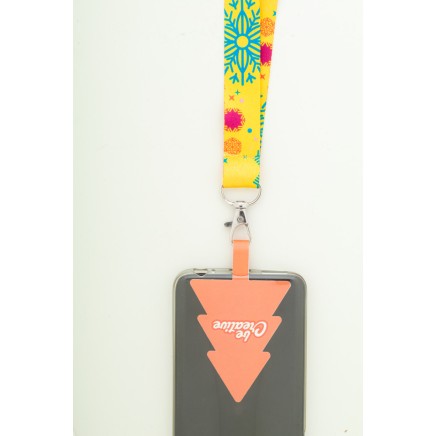 Subyard Mobile Xmas Safe custom RPET mobile holder lanyard (AP716797) Subyard Mobile Xmas Safe custom RPET mobile holder lanyard (AP716797)