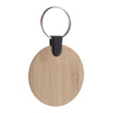 Бамбуков ключодържател Bambry, кръгъл - AP718370-A Бамбуков ключодържател Bambry, кръгъл - AP718370-A