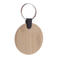 Бамбуков ключодържател Bambry, кръгъл - AP718370-A Бамбуков ключодържател Bambry, кръгъл - AP718370-A