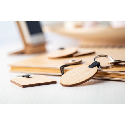 Бамбуков ключодържател Bambry, овален - AP718370-B