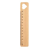 Rooler bamboo ruler, heart - AP718526-C Rooler bamboo ruler, heart - AP718526-C
