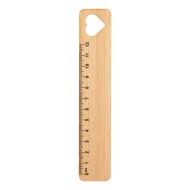 Rooler bamboo ruler, heart - AP718526-C Rooler bamboo ruler, heart - AP718526-C