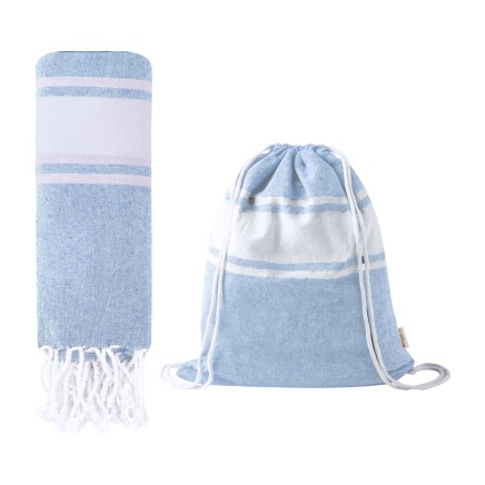 Carey beach towel and drawstring bag (AP733854-06V)
