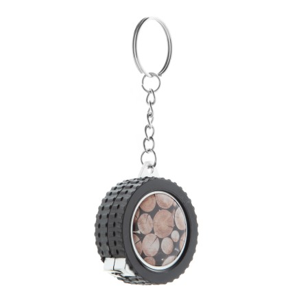 Метален ключодържател във формата на гума с ролетка - AP810315 Метален ключодържател във формата на гума с ролетка - AP810315