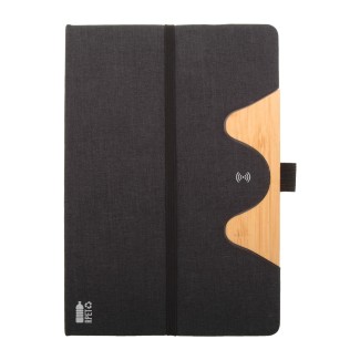 Chatom RPET wireless charger notebook (AP864032-10) Chatom RPET wireless charger notebook (AP864032-10)