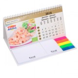 Hard cover calendar with sticky notes SNW-69H