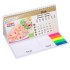 Hard cover calendar with sticky notes SNW-69H