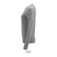 SO02075 SOL'S IMPERIAL LSL WOMEN - LONG-SLEEVE T-SHIRTH Grey melange