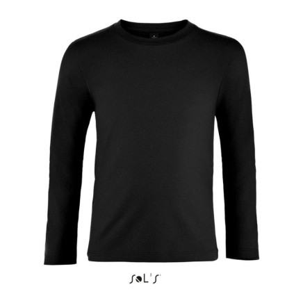SO02947 SOL'S IMPERIAL LSL KIDS - LONG SLEEVE T-SHI Black