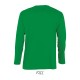SO11420 SOL'S MONARCH - MEN'S ROUND COLLAR LONG SLEEVE T-S Kelly Green