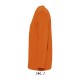 SO11420 SOL'S MONARCH - MEN'S ROUND COLLAR LONG SLEEVE T-S Orange