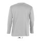 SO11420 SOL'S MONARCH - MEN'S ROUND COLLAR LONG SLEEVE T-S Grey melange