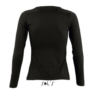 SO11425 SOL'S MAJESTIC - WOMEN'S ROUND COLLAR LONG SLEEVE Black SO11425 SOL'S MAJESTIC - WOMEN'S ROUND COLLAR LONG SLEEVE Black